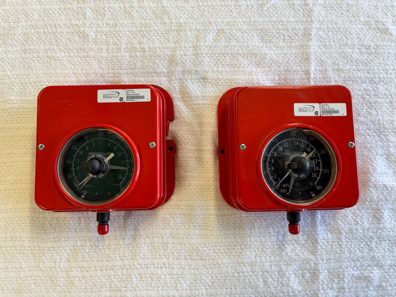 FW Murphy 45APE-S-200 Pressure Swichgage 0-200 PSI NEW H12