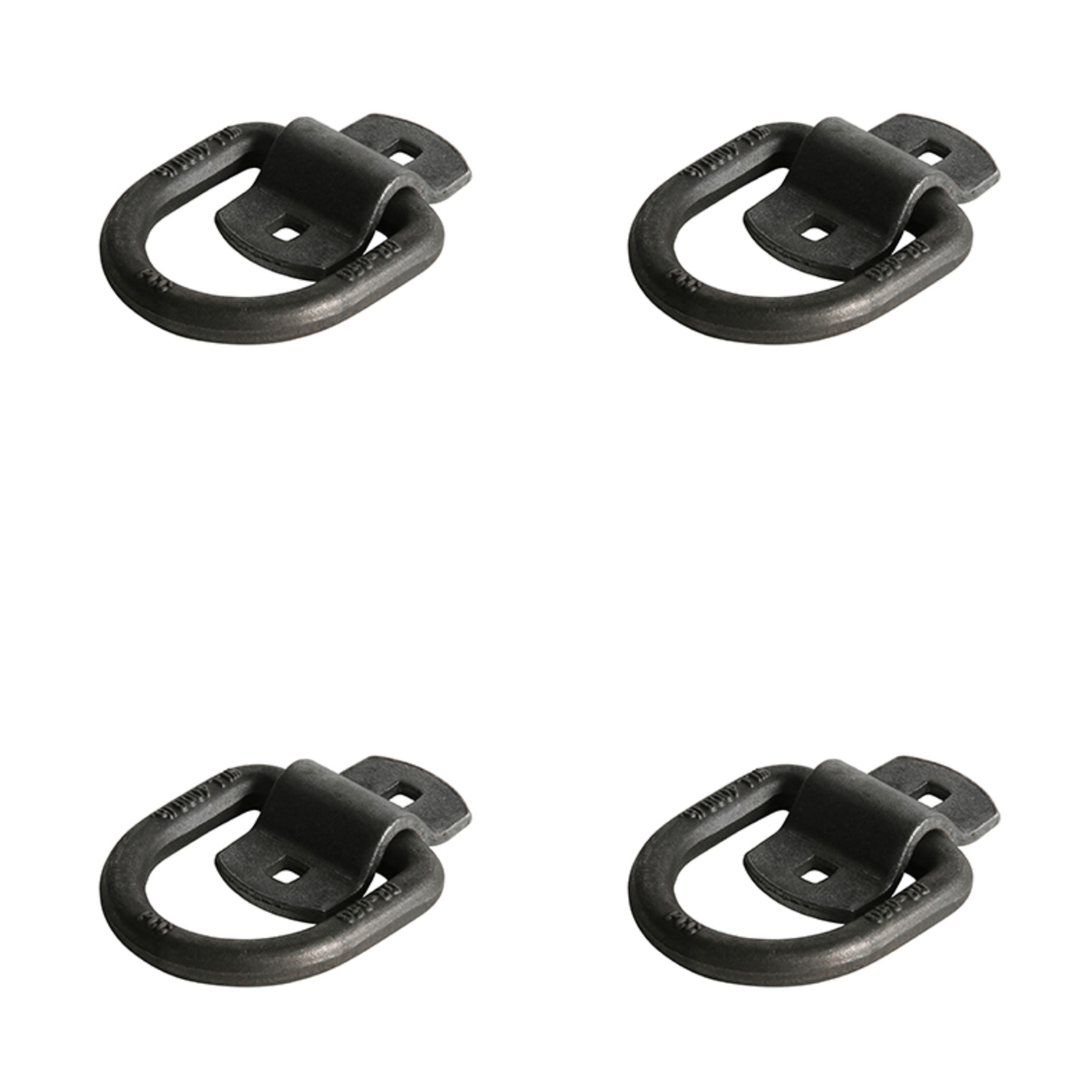 Cargo D Ring Tie-Down Anchor Enclosed Trailer Flatbed Truck 1/2″ Bolt On 4 PACK