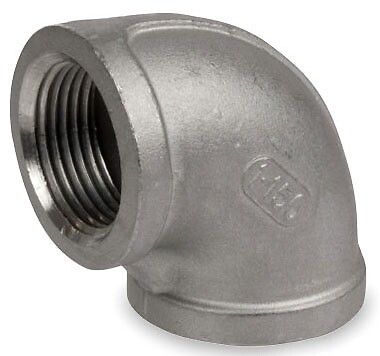Smith-Cooper 2″ FPT X FPT Class 150 90D Heavy Pattern Elbow, Cast 316 SS