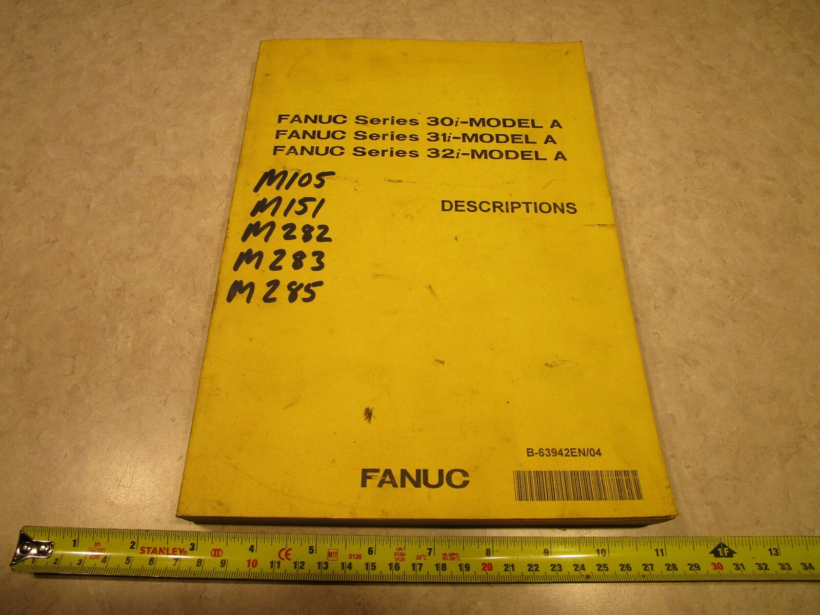 Fanuc B-63942EN/04, 30i, 31i, 32i DESCRIPTIONS, C0287