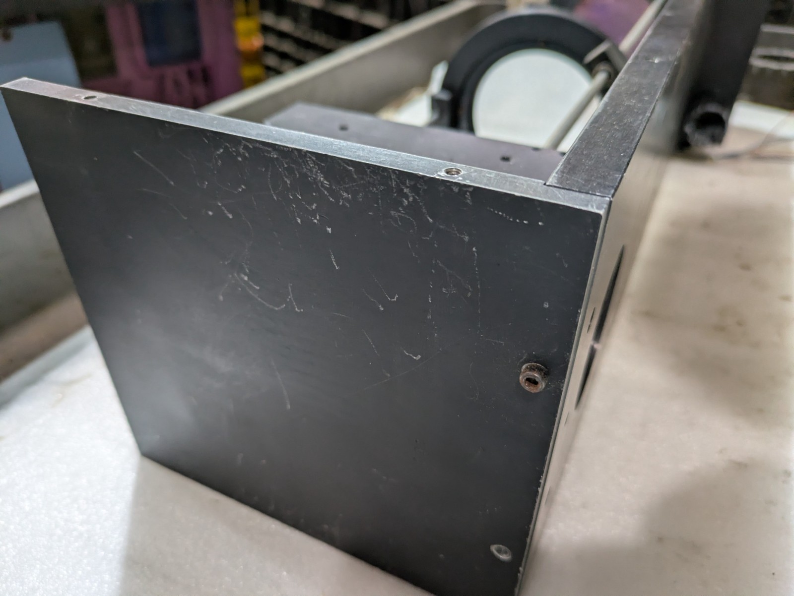 Optical Linear Stage Assembly Guide Rod Lens Mount Motor Drive 24 Inch