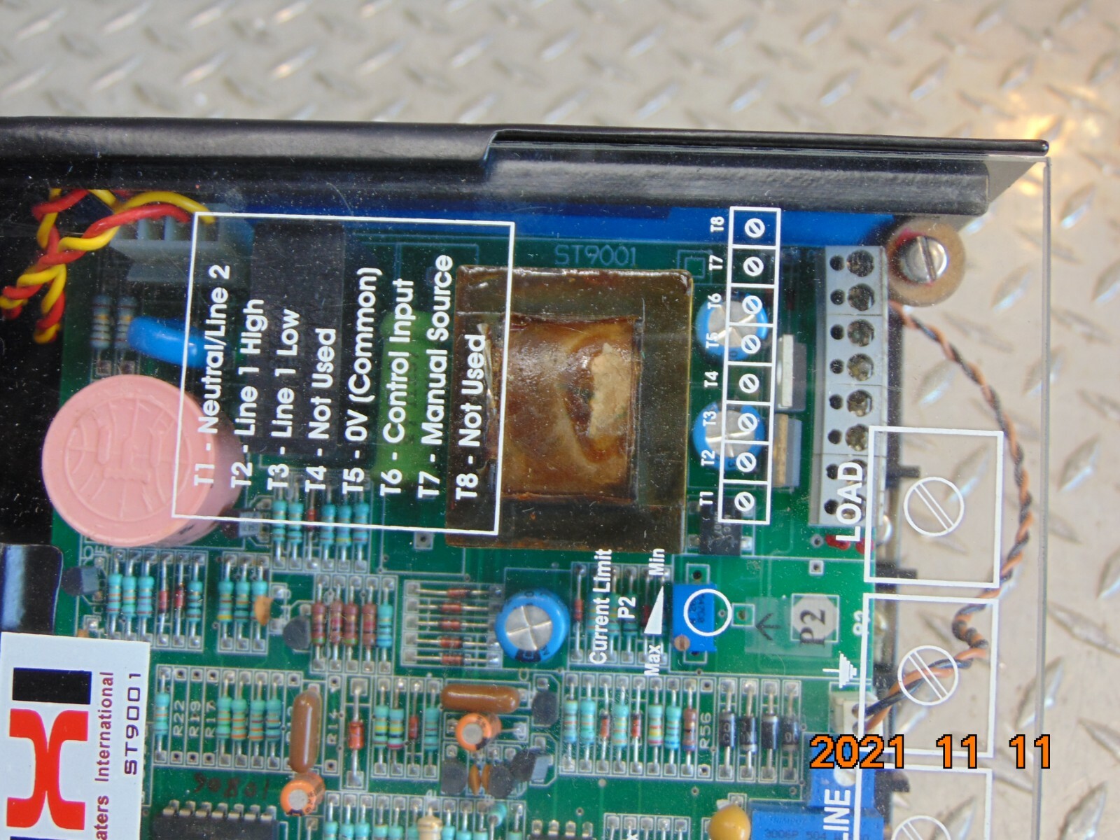 MHI MICROPYRETICS HEATERS ST9001 CONTROLLER PANEL BOARD