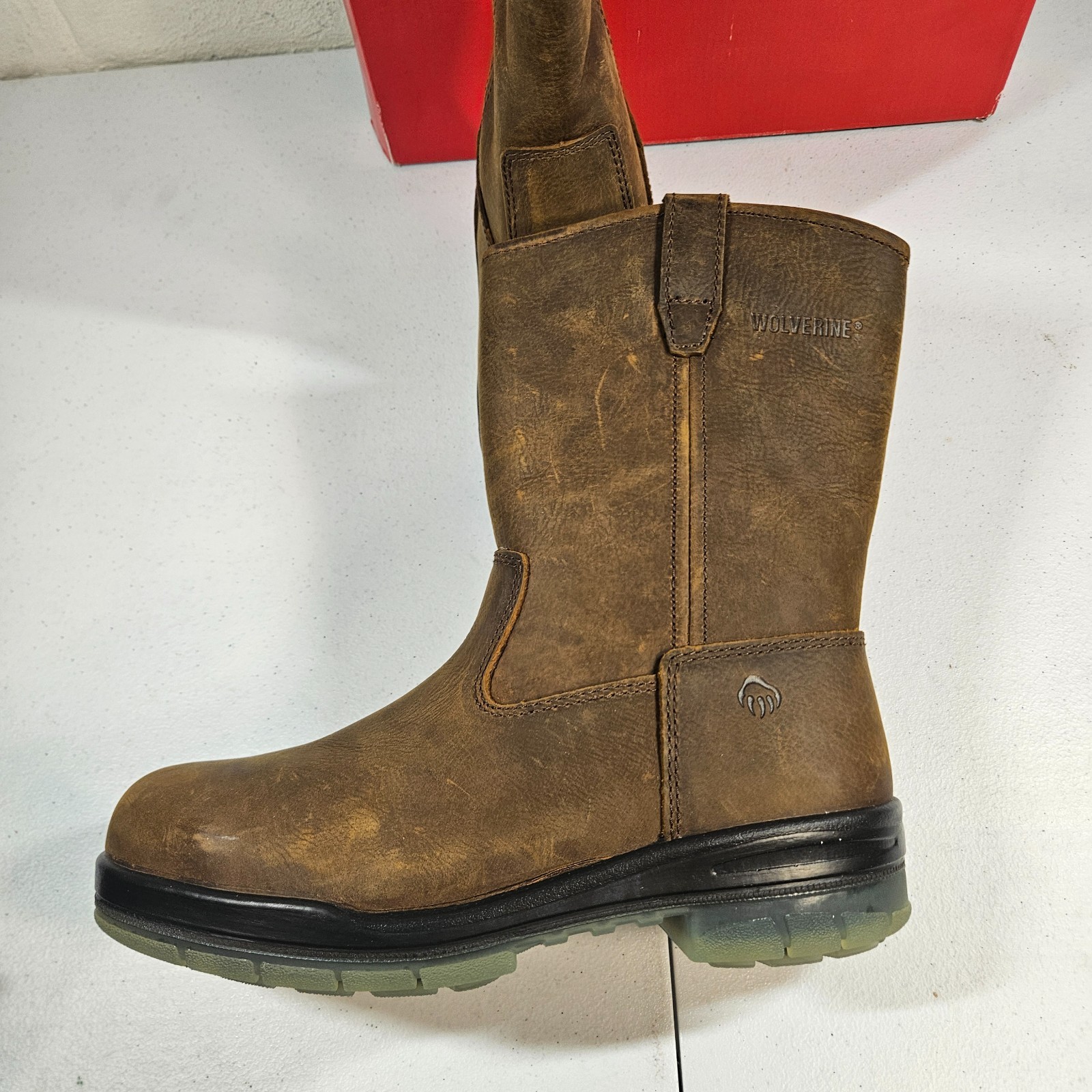 Wolverine Men’s Steel Toe W03258 DuraShocks Wellington Stone 8 M New