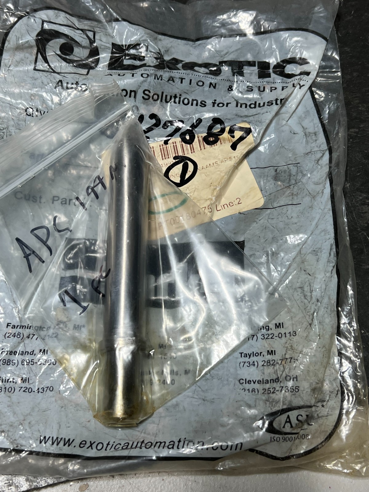 exotic naams locating pin aps199m nos no packaging