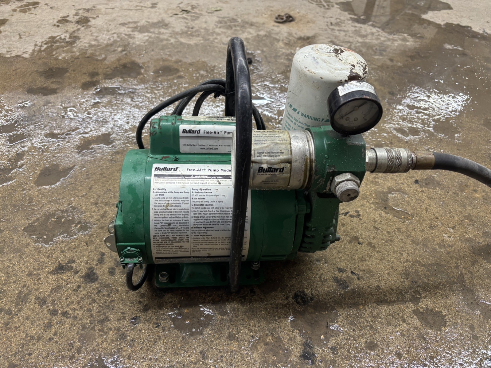 Bullard Free Air Pump Respiratory Confined Space Breathing Unit Ambient air