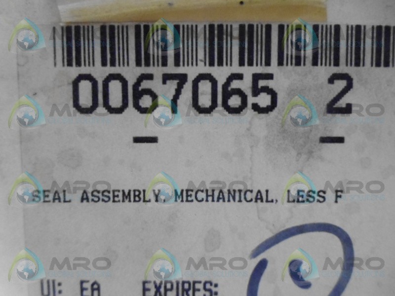 BW SEALS 0067065 SEAL ASSEMBLY NSMP