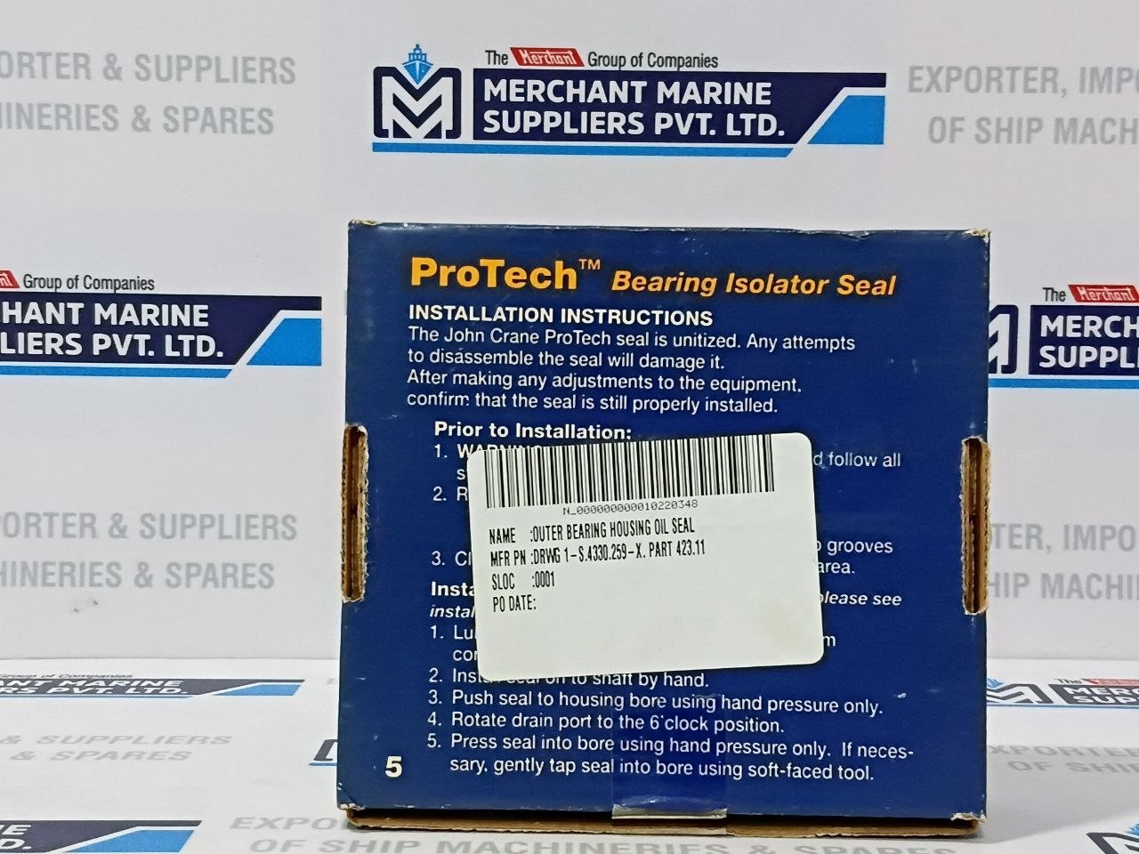 John Crane 423.11 Labyrinth Oil Seal JM LSM-0550-0810 for MC80-260/9 Sulzer Pump