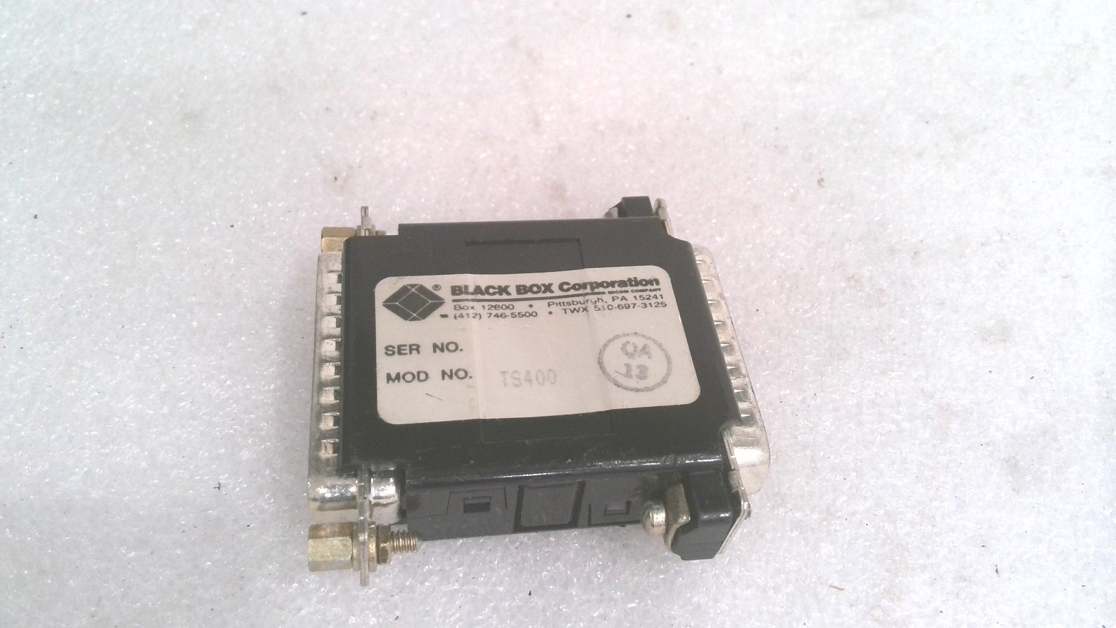 BALCK BOX CORP TS400 DB25 GENDER CHANGER (LOT OF 2)