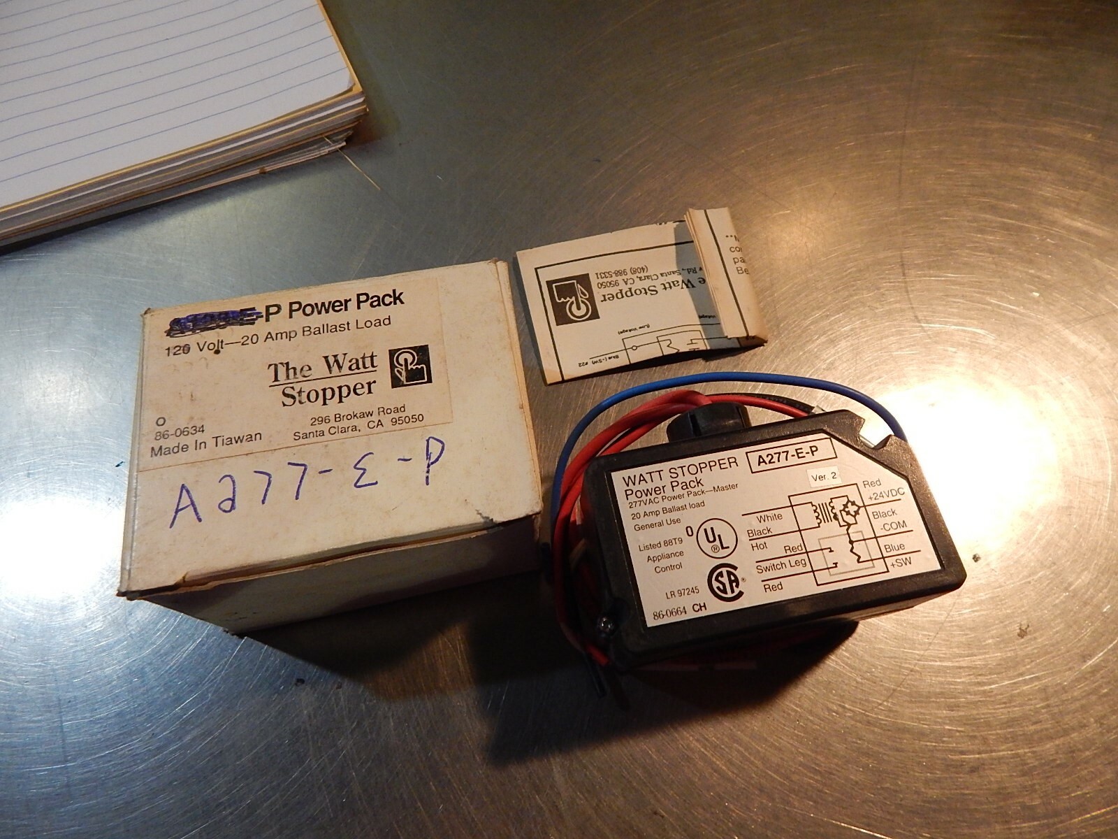 NEW The Watt Stopper A277-E-P 277VAC Power Pack *FREE SHIPPING*