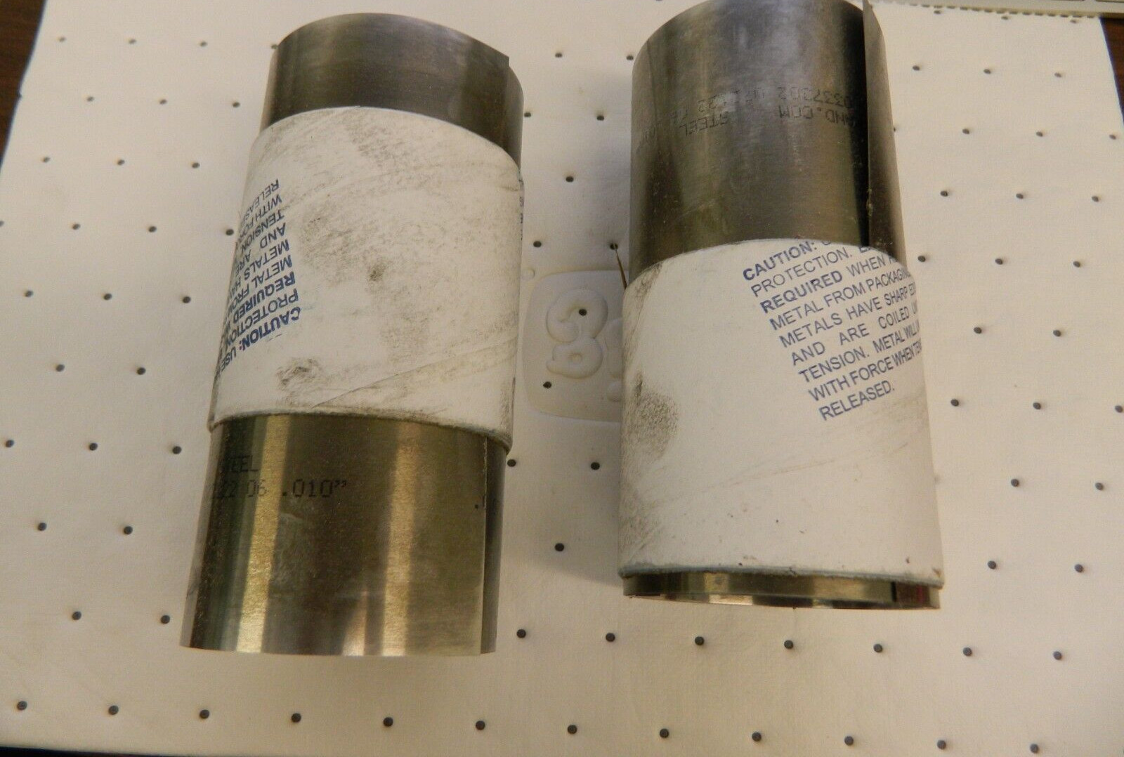 Shim Stock qty 2 : 0.01” Thick, 100” Long 1010 Low Carbon Steel 16450