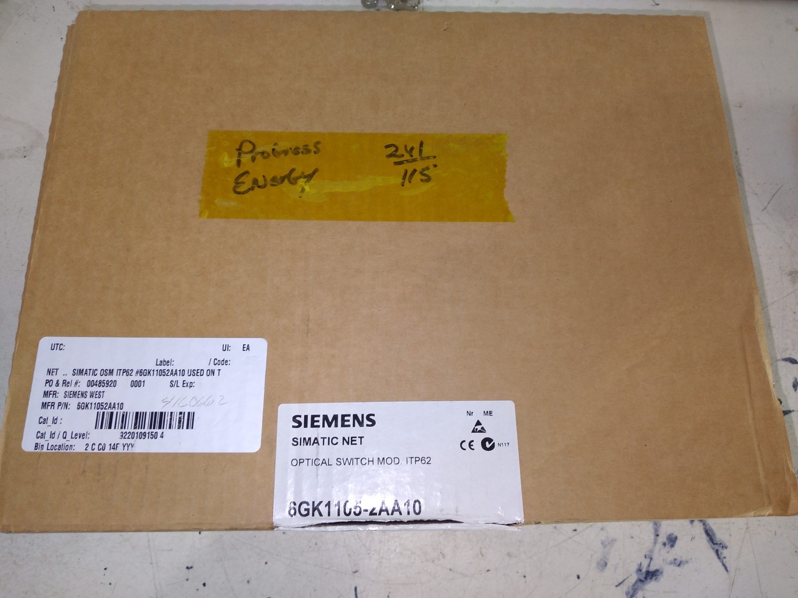 SIEMENS SIMATIC NET OPTICAL SWITCH MOD ITP62 6GK1105-2AA10