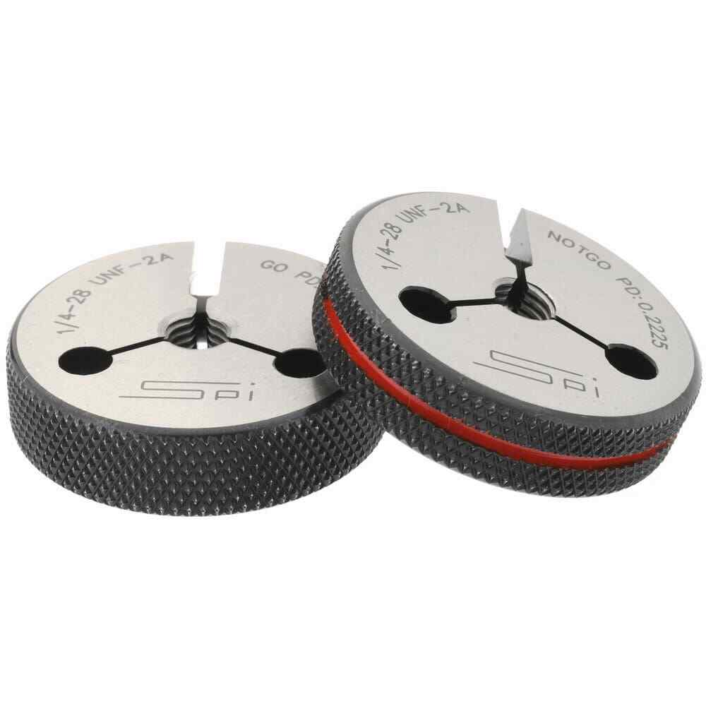 SPI 23-153-0 Threaded Ring Gage: 1/4-28 Thread, Class 2A, Go & No Go, Class 2A