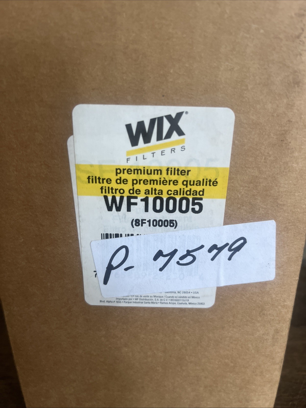 NOS WIX WF10005 SF10005 Fuel Filter/Water Separator