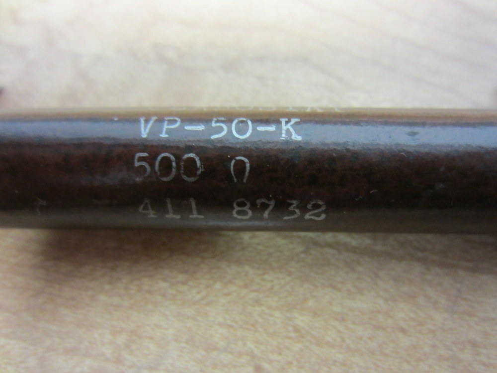 Clarostat VP-50-K 500 Resistor 500 OHMS (Pack of 2)