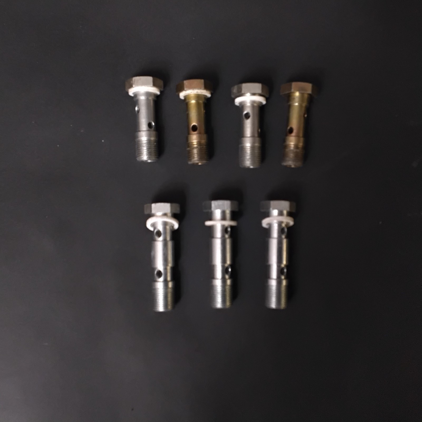 LOT OF ALUMINUM BANJO BOLTS – VARIOUS SIZES ($18 OBO)