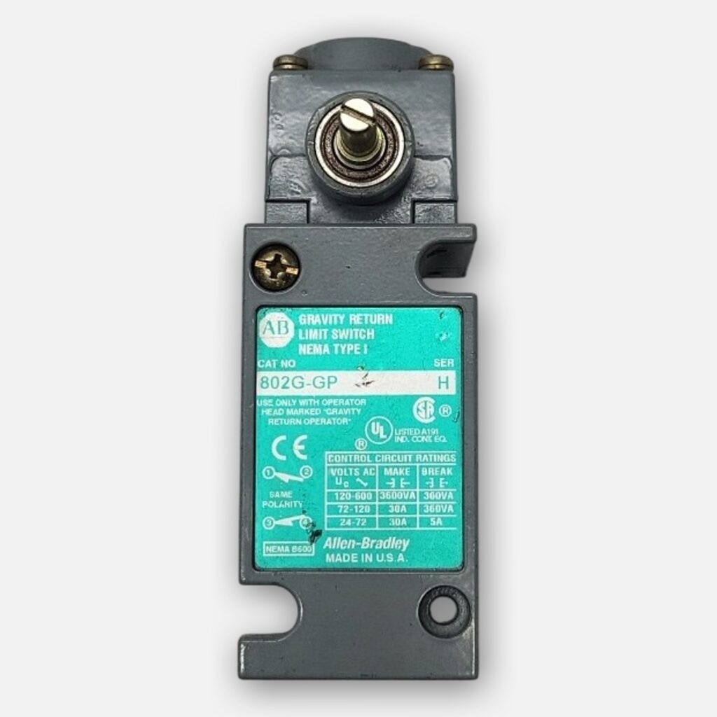 ALLEN BRADLEY 802G-GP /H LIMIT SWITCH W/40146-127-51 OPERATOR HEAD, BODY ONLY