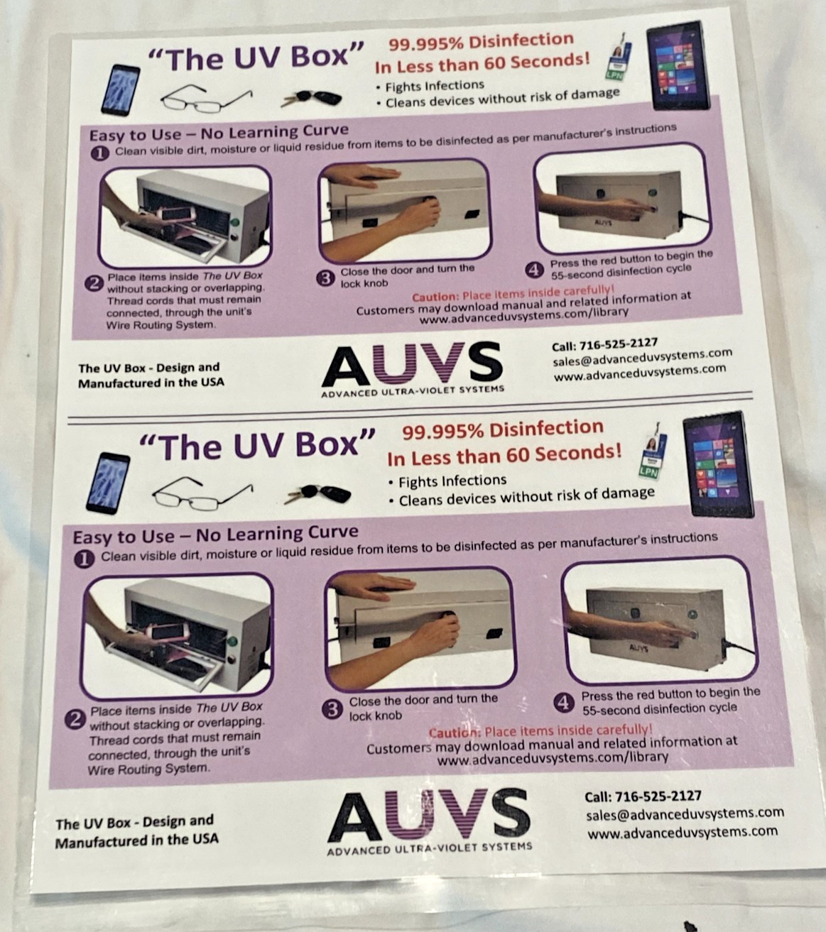 Ultra Violet Disinfection Device – AUVS KR615