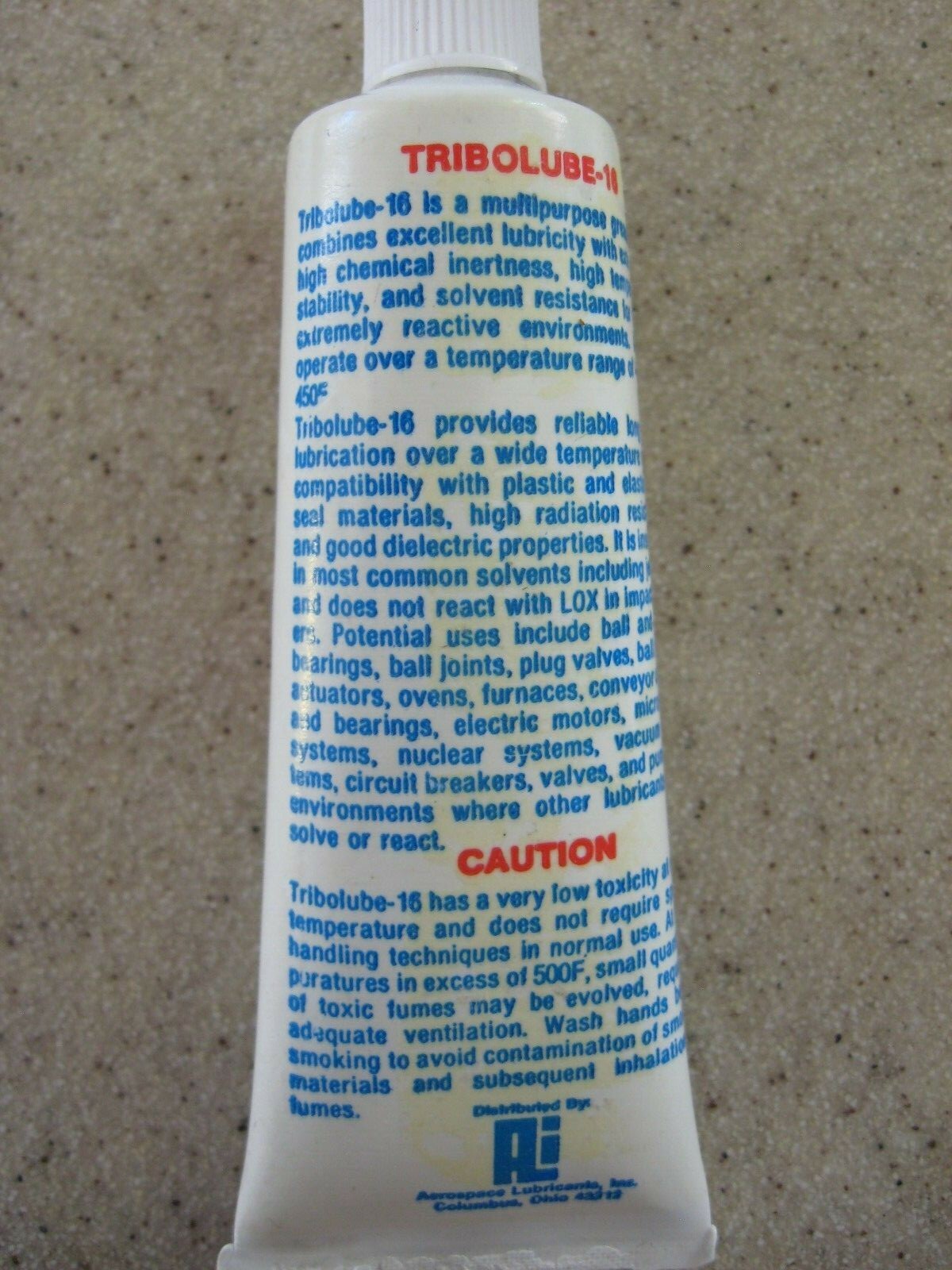 4 Tubes Tribolube-16 Synthetic Grease w/ T…on PTFE MIL-G-27617E Type 2 2 oz