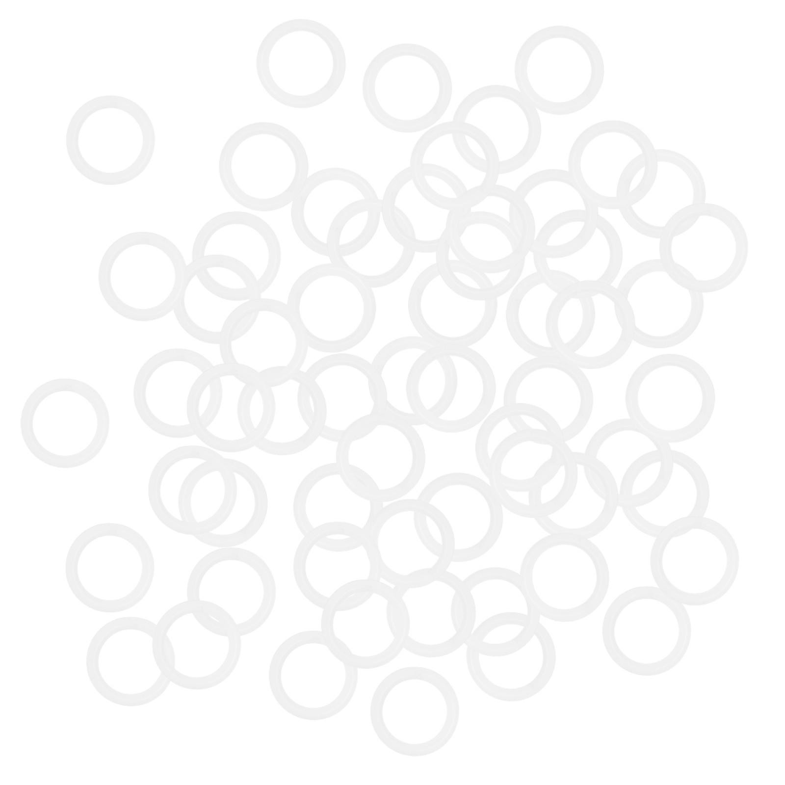 Valve Faucet Bearing Fittings Sealing Rings Clear White 10x14x2mm 50 pc