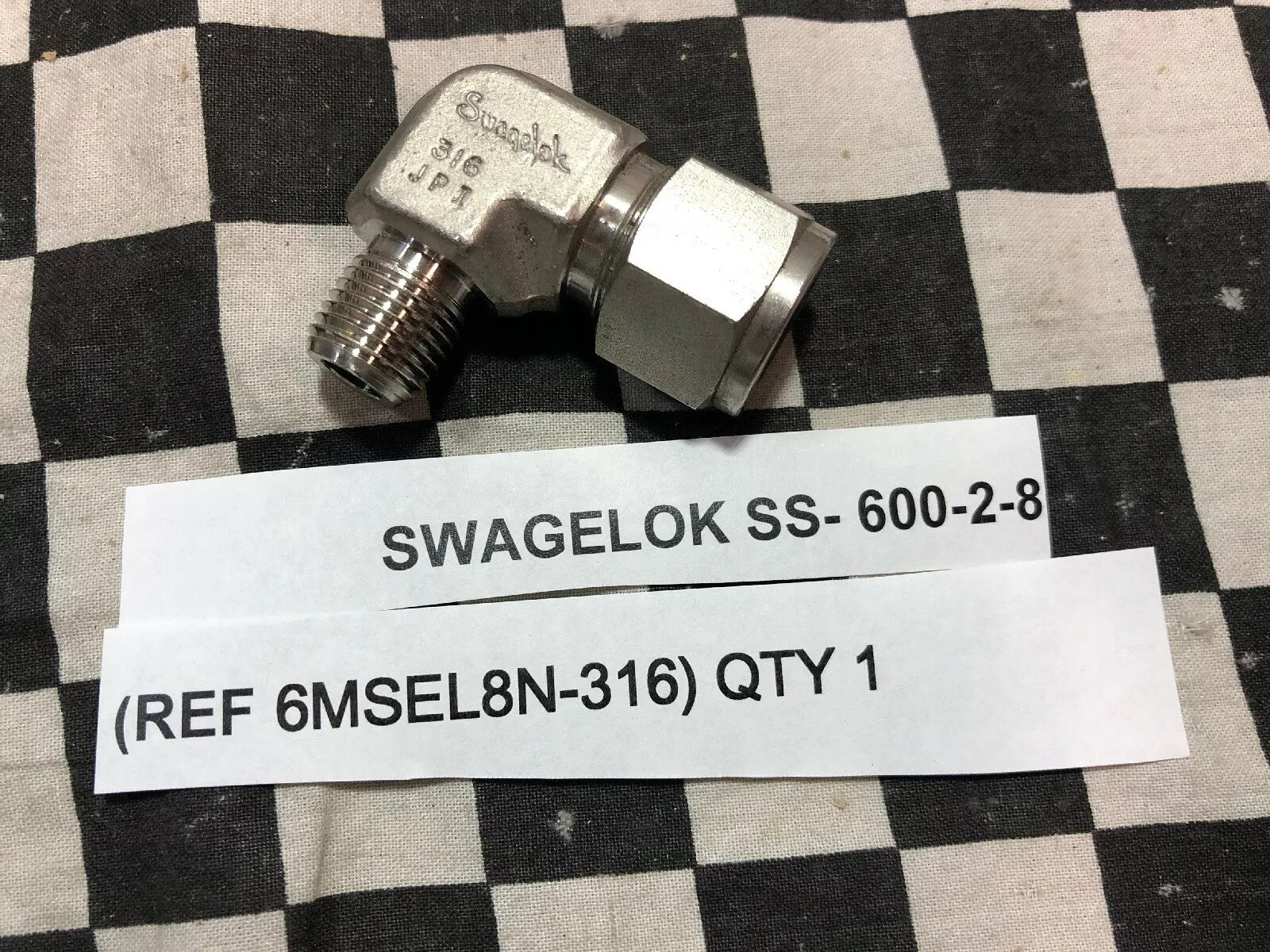 SWAGELOK/Parker TEE UNION ELBOW 6ET6-316,5RU4-316, 6SC6-316 SS- 600-2-8 SS-600-3