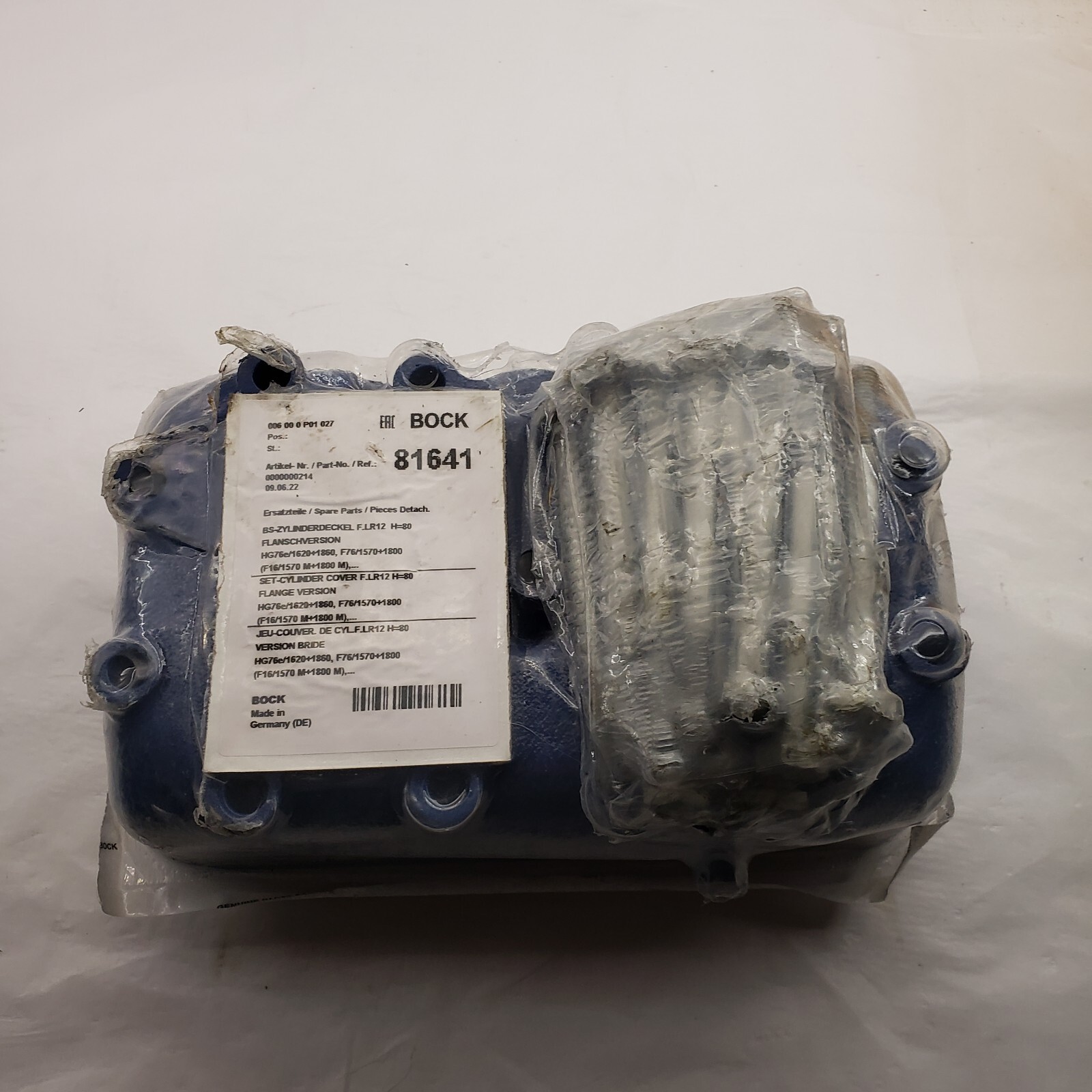 Compressor Block Head 81641 New, 51740 BOCK