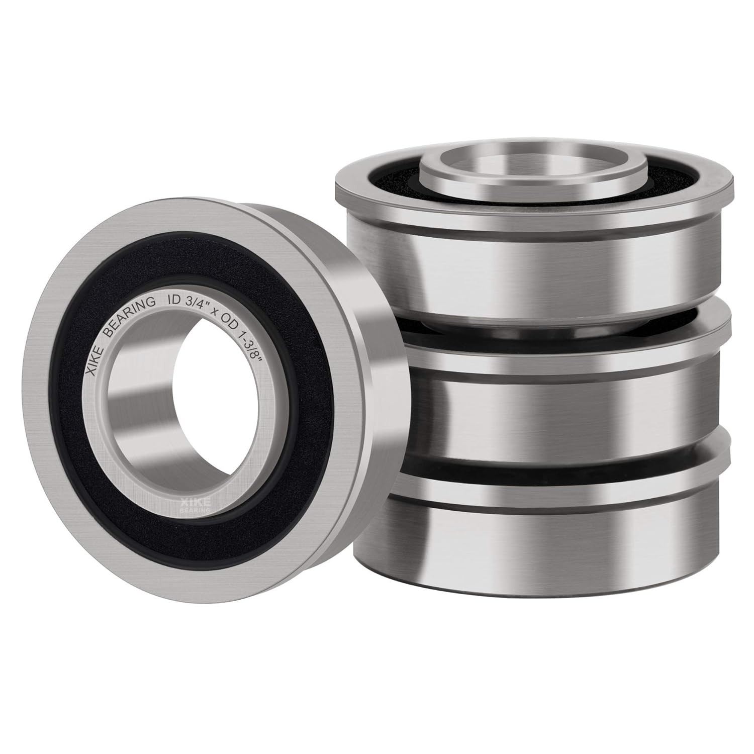 3430Z Flanged Ball Bearing 4PK 3/4 ID 1-3/4 OD Mower Wheelbarrow Agricultural