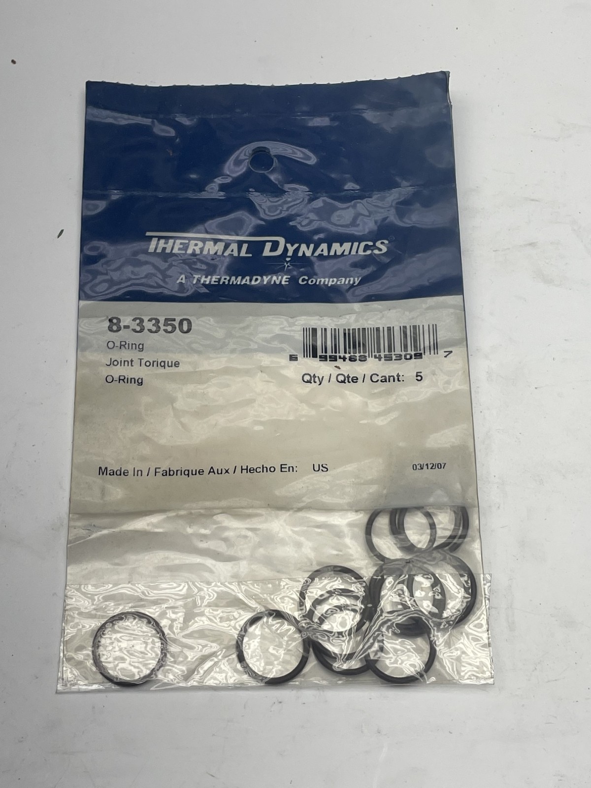 THERMAL DYNAMICS 8-3350 O-RING PKG OF 10 NSMP