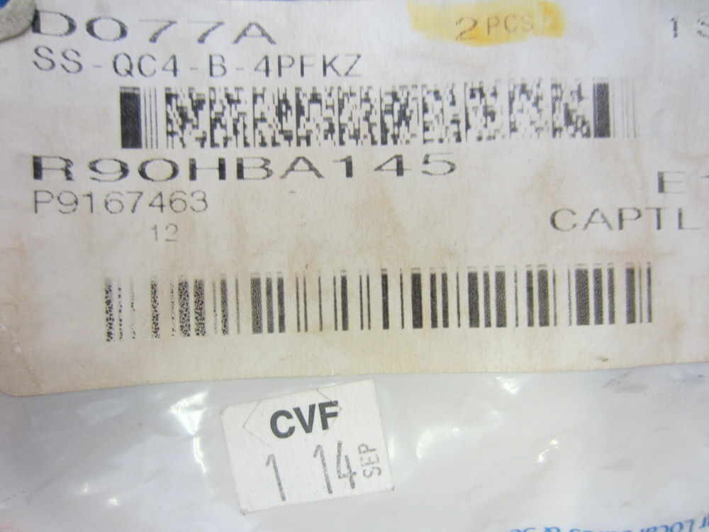 Swagelok SS-QC4-B-4PFKZ SS Instrumentation Quick Connect Body 560734001