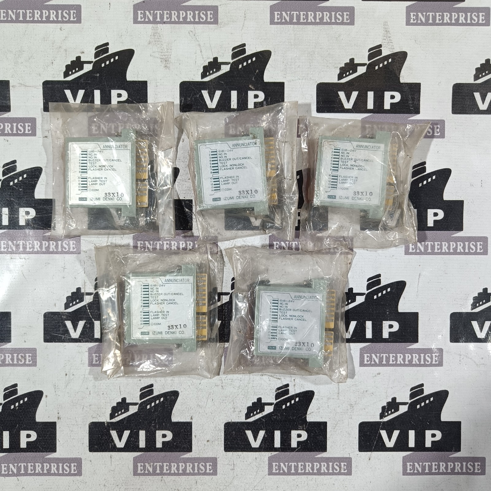 IZUMI DENKI 33X10 ANNUNCIATOR LOT OF 5 PCS FREE FAST SHIPPING