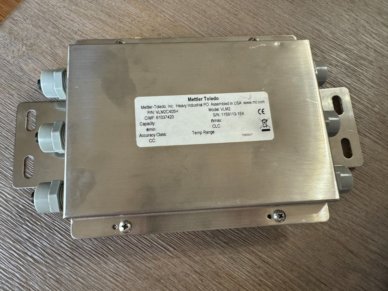 Mettler Toledo PN: VLM2C405H Model: VLM2 – Junction box for load cell