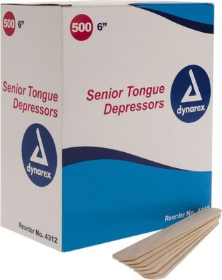 Medique 63213 Tongue Depressor 6″ 3/4″ Wood Disposable