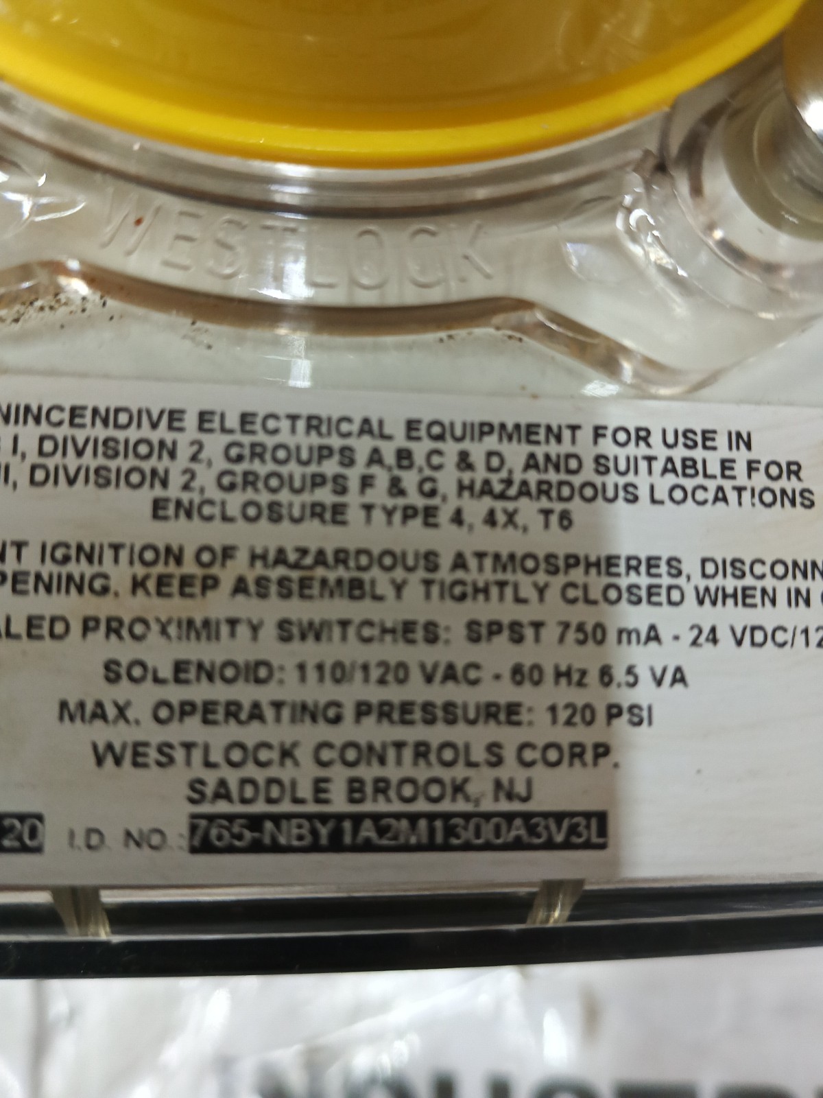 BEACON WESTLOCK 765-NBY1A2M1300A3V3L