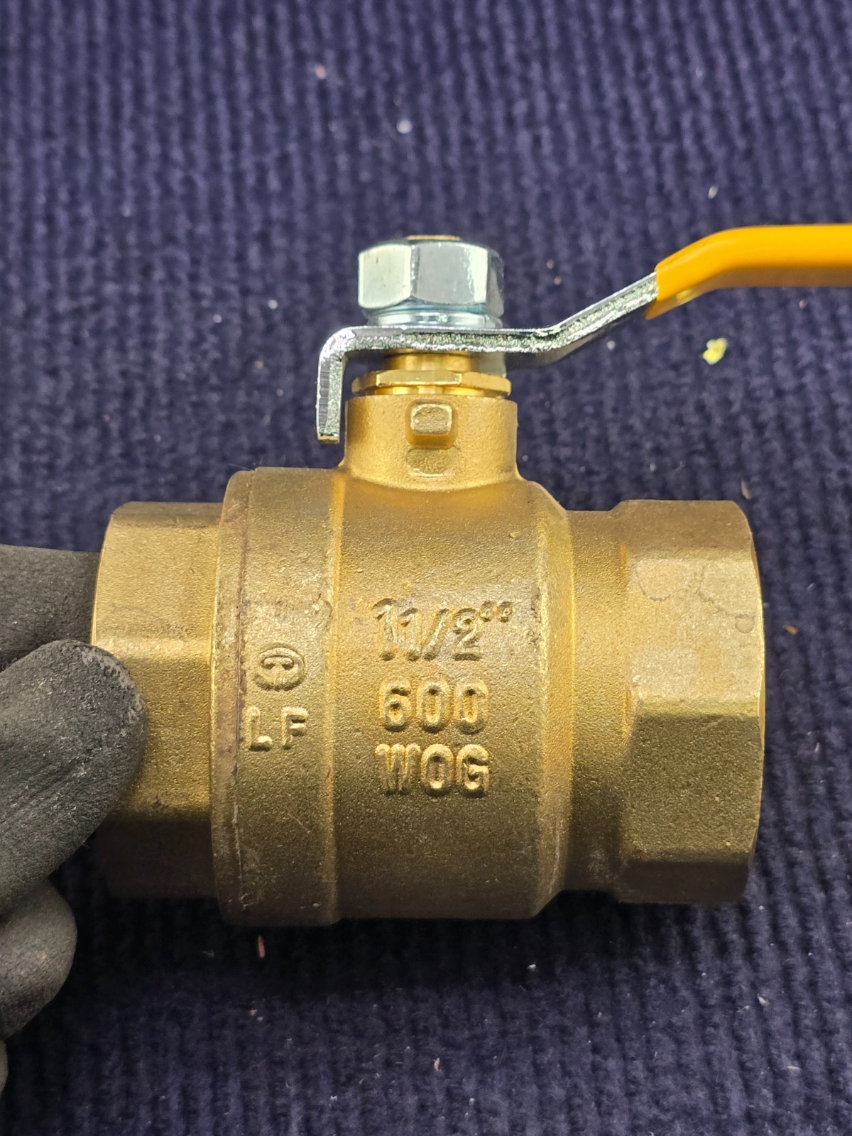 BLUEFIN 1-1/2” 600WOG BRASS FULL PORT BALL VALVE 150WSP