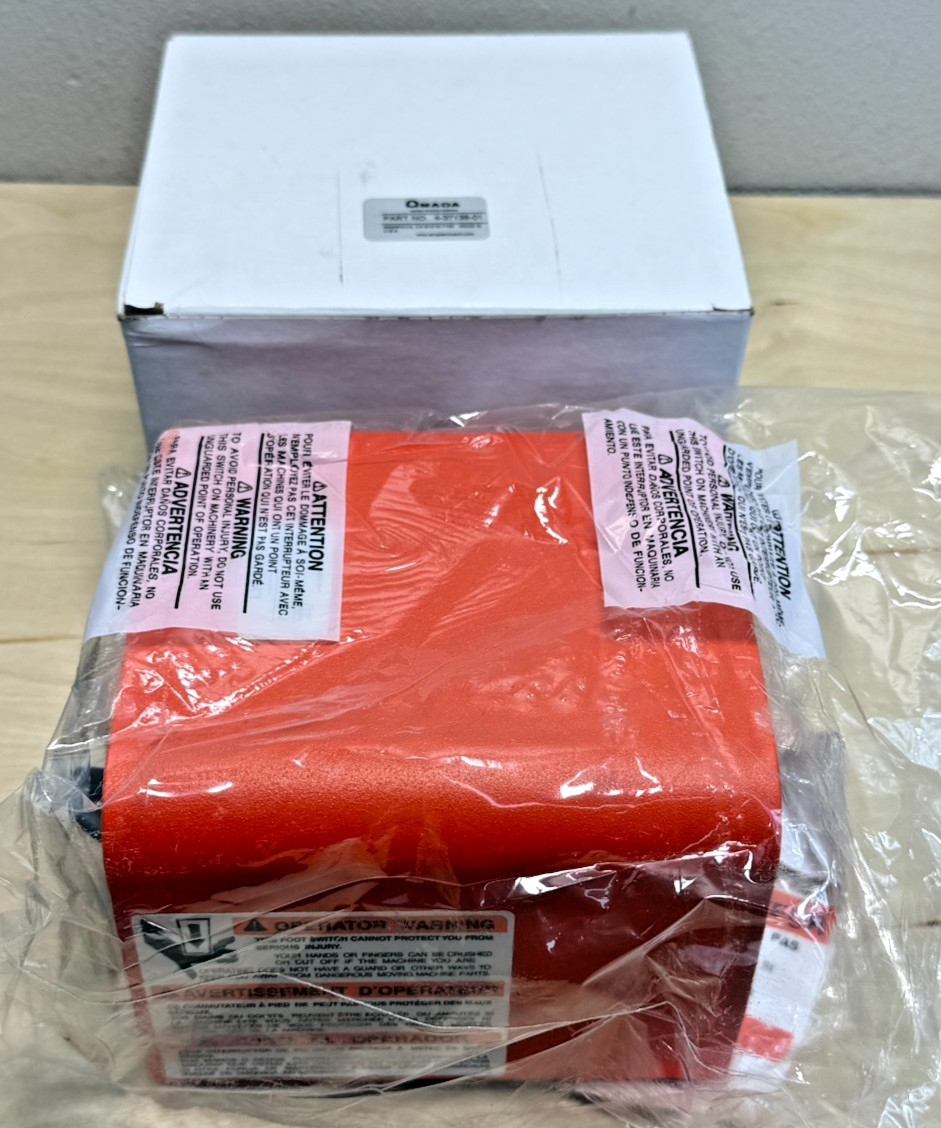 Amada 4-37139-01 Two-Stage Foot Switch w/ Guard, Linemaster Aquiline 972-S