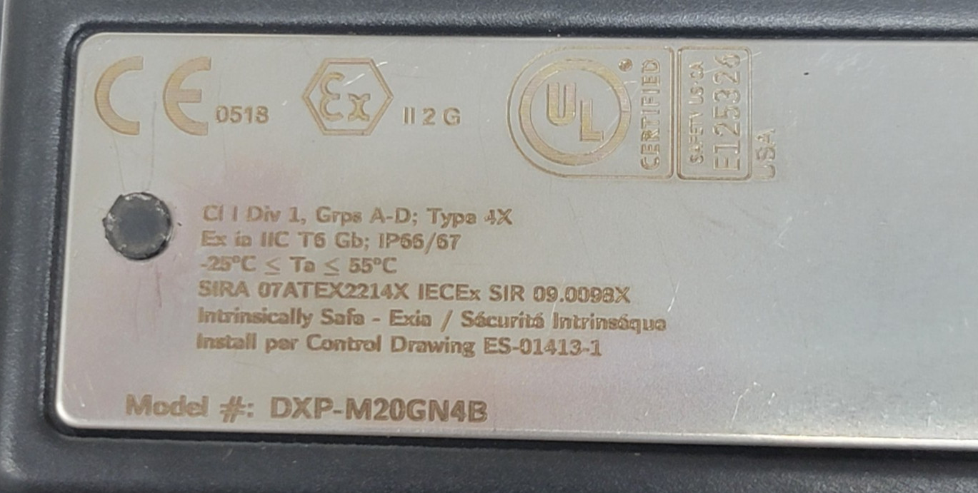 TopWorx Valvetop DX-Series Valve Controller Model DXP-M20GN4B