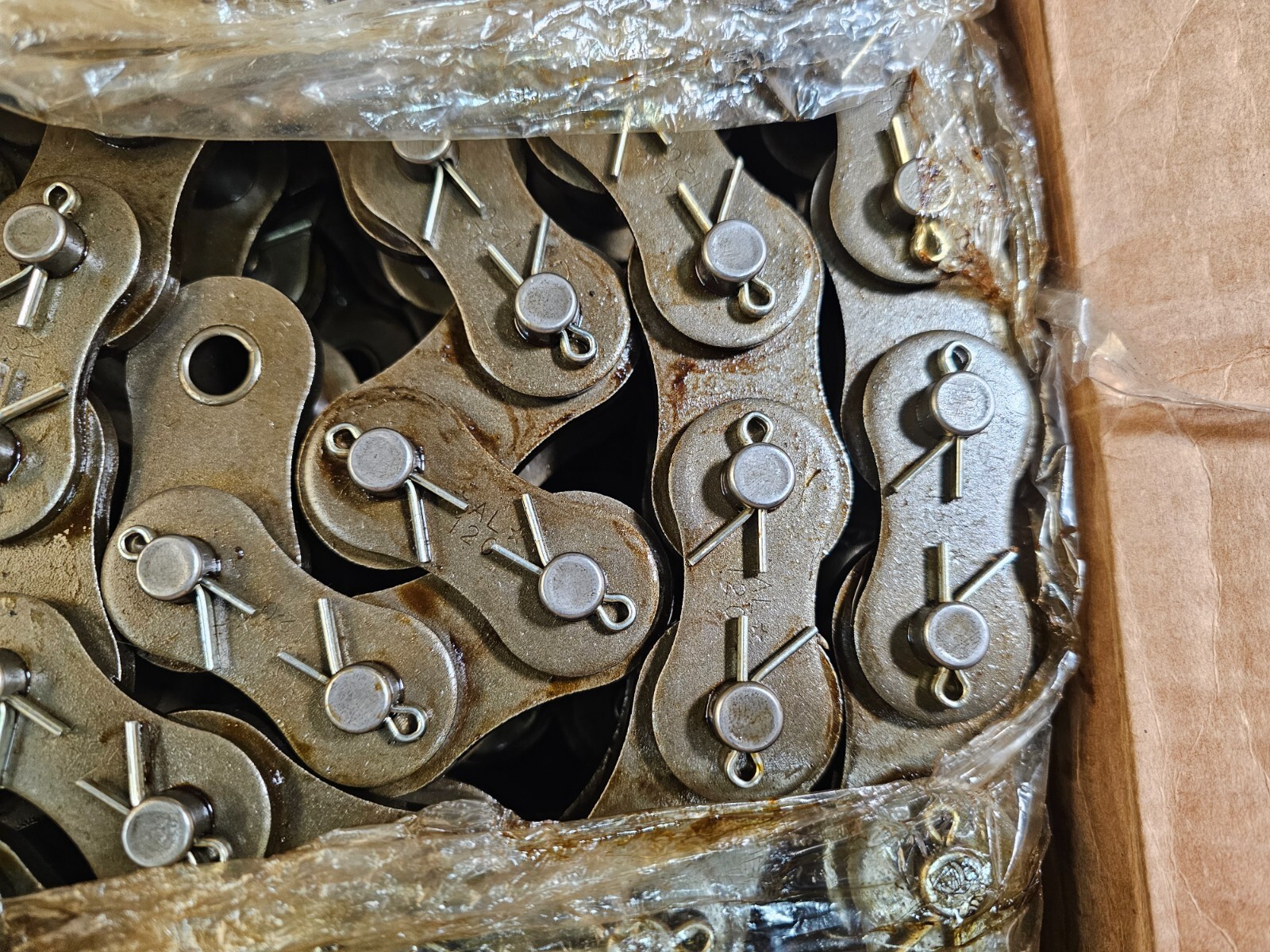 Cottered Roller Chain AL #120 15 Feet Long, Steel
