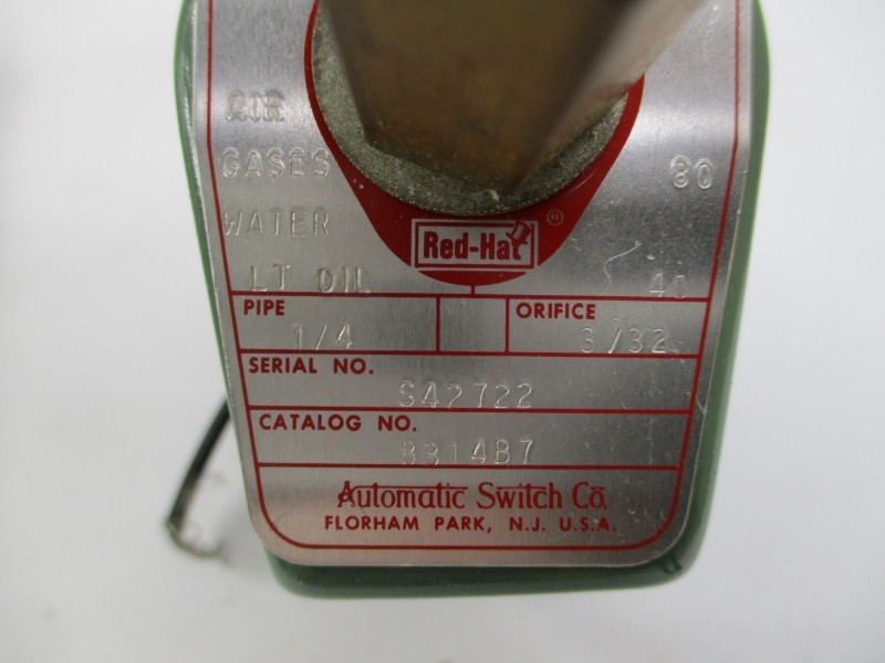 ASCO 8314B7 110/120V 80PSI 1/4″ NSMP