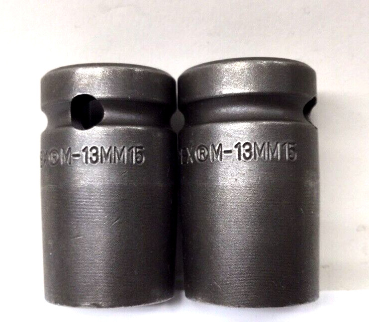 Apex M-13MM15 Magnetic Socket 13mm 6 Point 1/2″ Drive 1-1/2″ OAL (Pack Of 2)