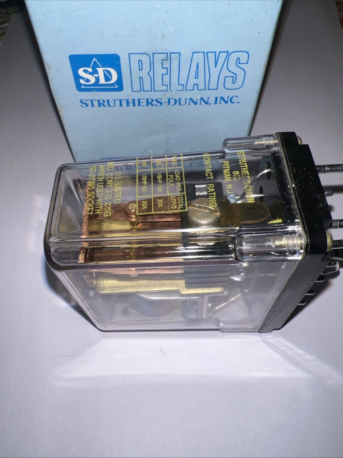 Struthers-Dunn 219XBXP 12 Pin Relay24-28 VDC 120 VAC 10A 60Hz New in Box