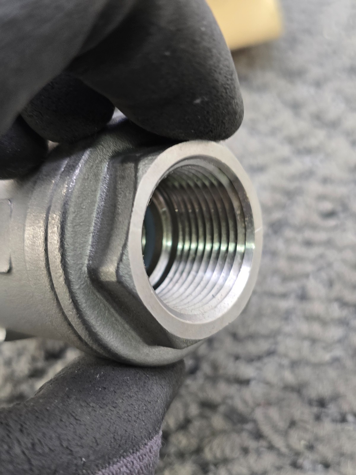 KF Contromatics LH M3 3/4″ Stainless Steel Ball Valve w/ Locking Handle 2000 WOG