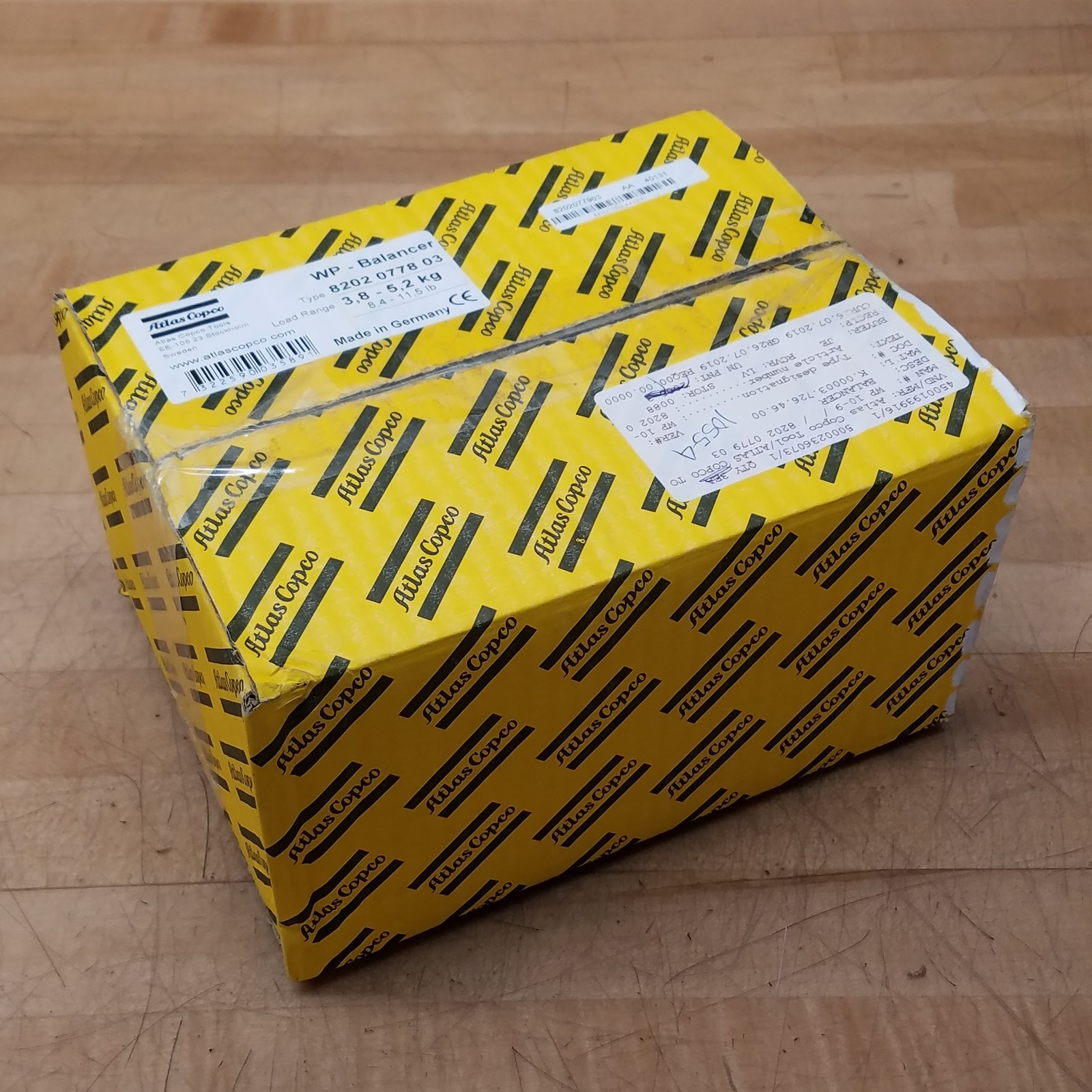 Atlas Copco 8202 0778 03 WP – Balancer, Load Range 3,8-5,2Kg (8,4-11,5Lb) – NEW
