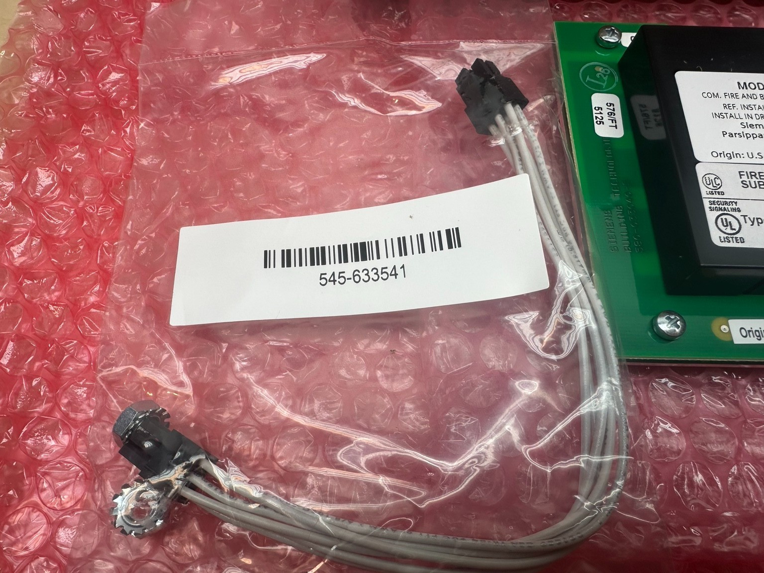 Siemens LCM-8 Fire Alarm LED Annunciator Module 500-033100 w/ Cable