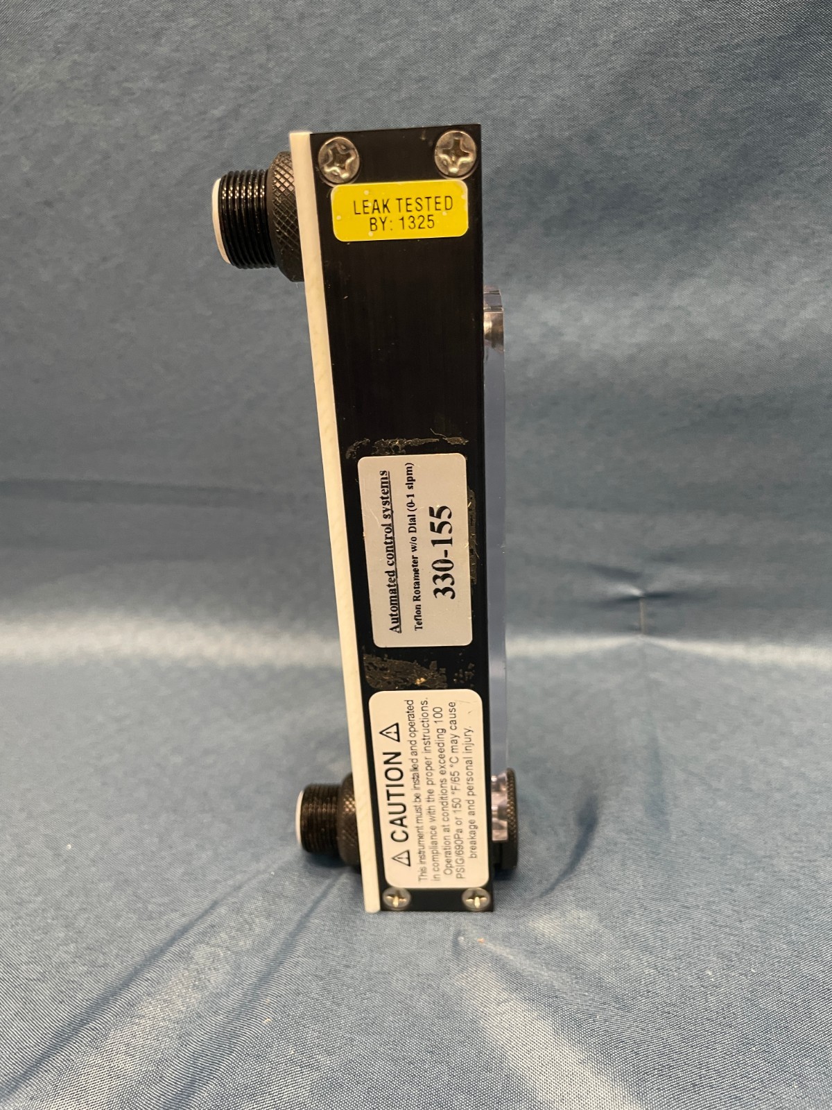 Automated Control Systems 330-155 Teflon Rotameter W/O Dial 0-1 slpm PTFE
