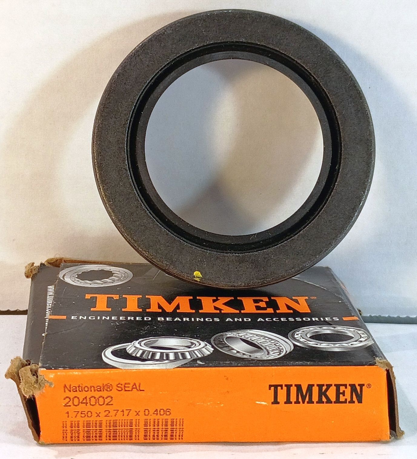 1 NEW TIMKEN 204002 1.75X2.717X.406mm OIL GREASE SHAFT SEAL NIB ***MAKE OFFER***