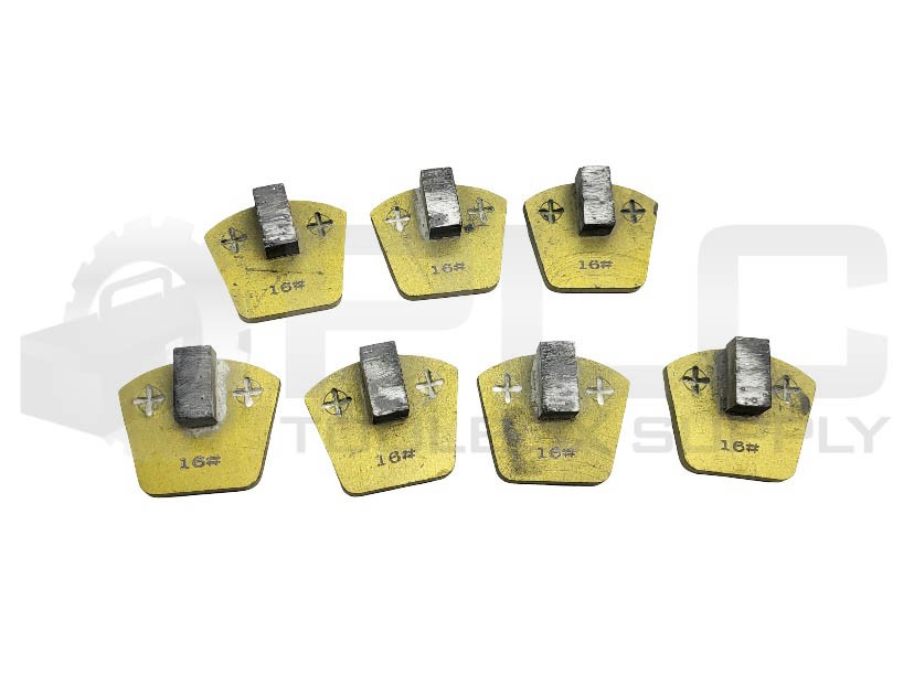 LOT OF 7 WERKMASTER PLUG N GO STD 1 SEG 16 GRIT GOLD