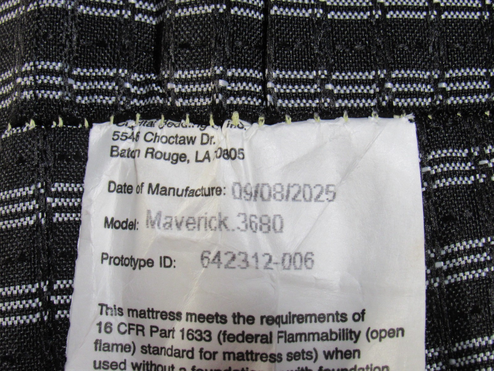 Grand Traditions Maverick 3680 Semi Truck Tractor Trailer Bed Bunk Mattress 7″