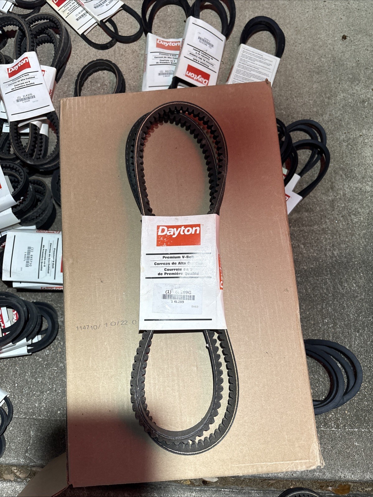 Dayton 6L289G Cogged V-Belt 1 Rib BX83 New …