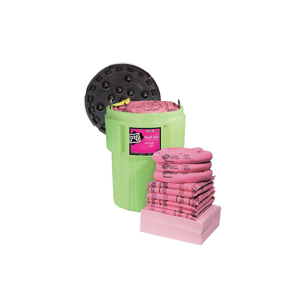 PIG KIT362 Spill Kit, Chem/Hazmat, Green 30RE86