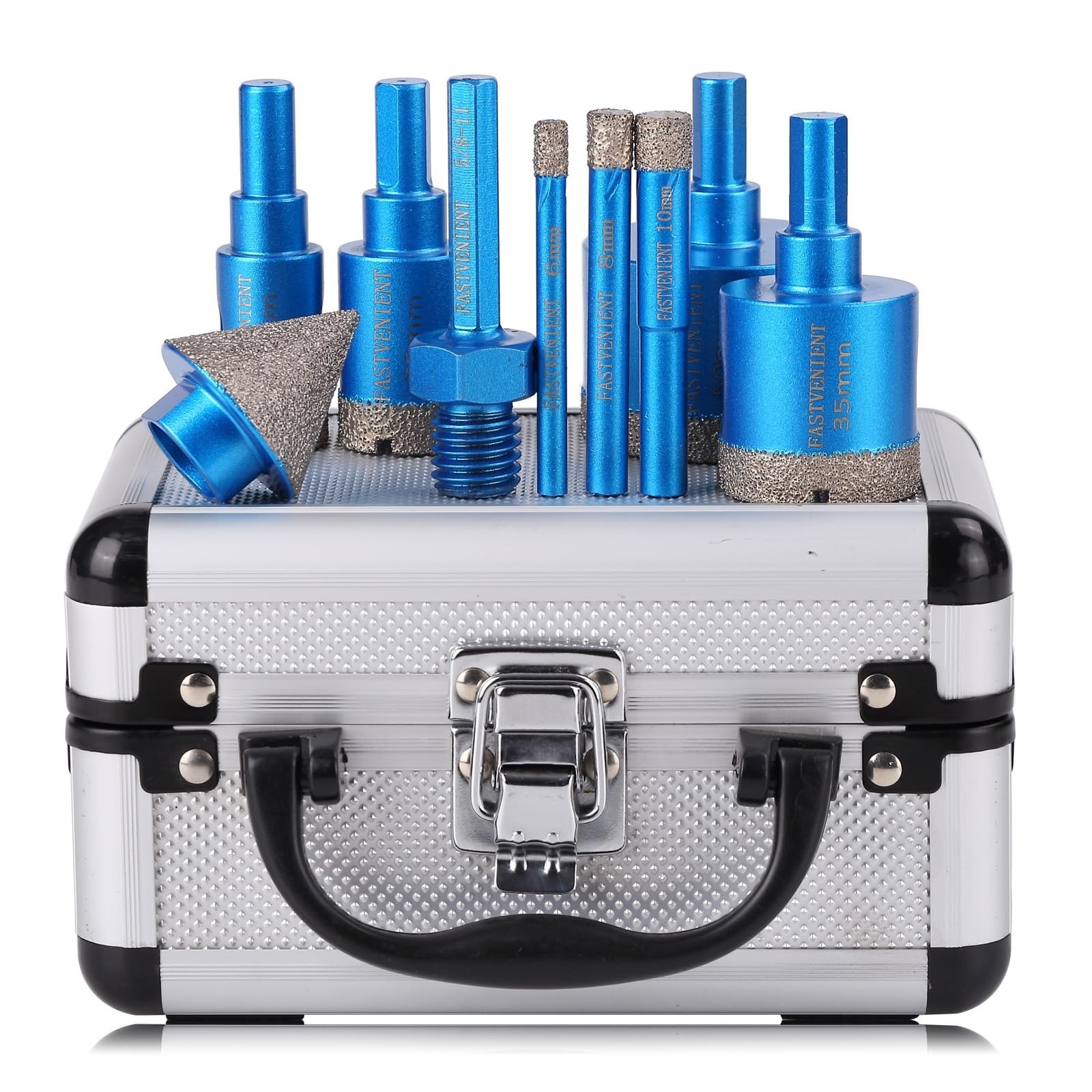 Diamond Drill Bits Set Tile Hole Saw Diamond Hole Saw 9pcs 6/8/10/20/25/35/50…