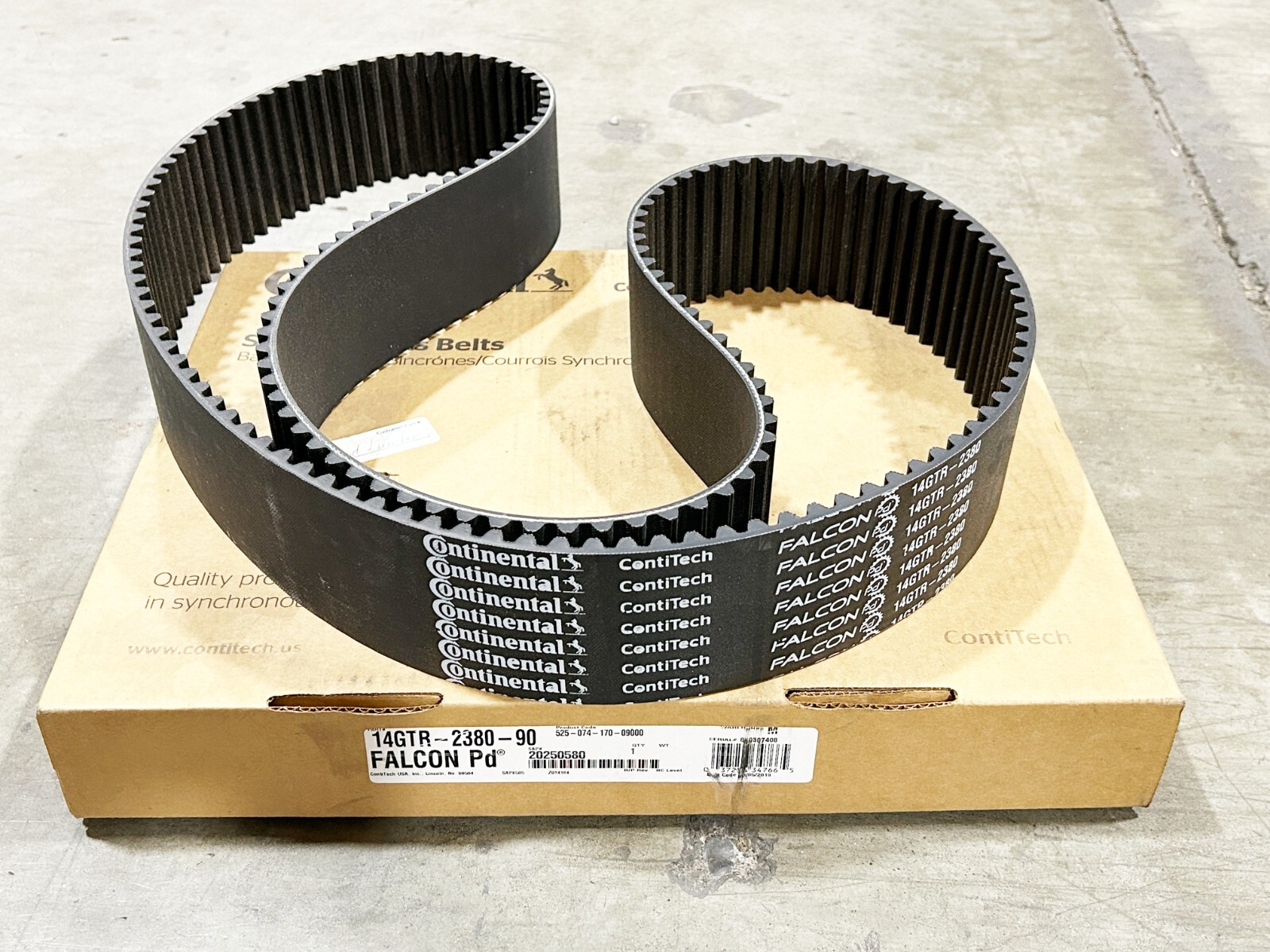New Continental 14GTR-2380-90 Belt ContiTech Falcon 170T 93.7″
